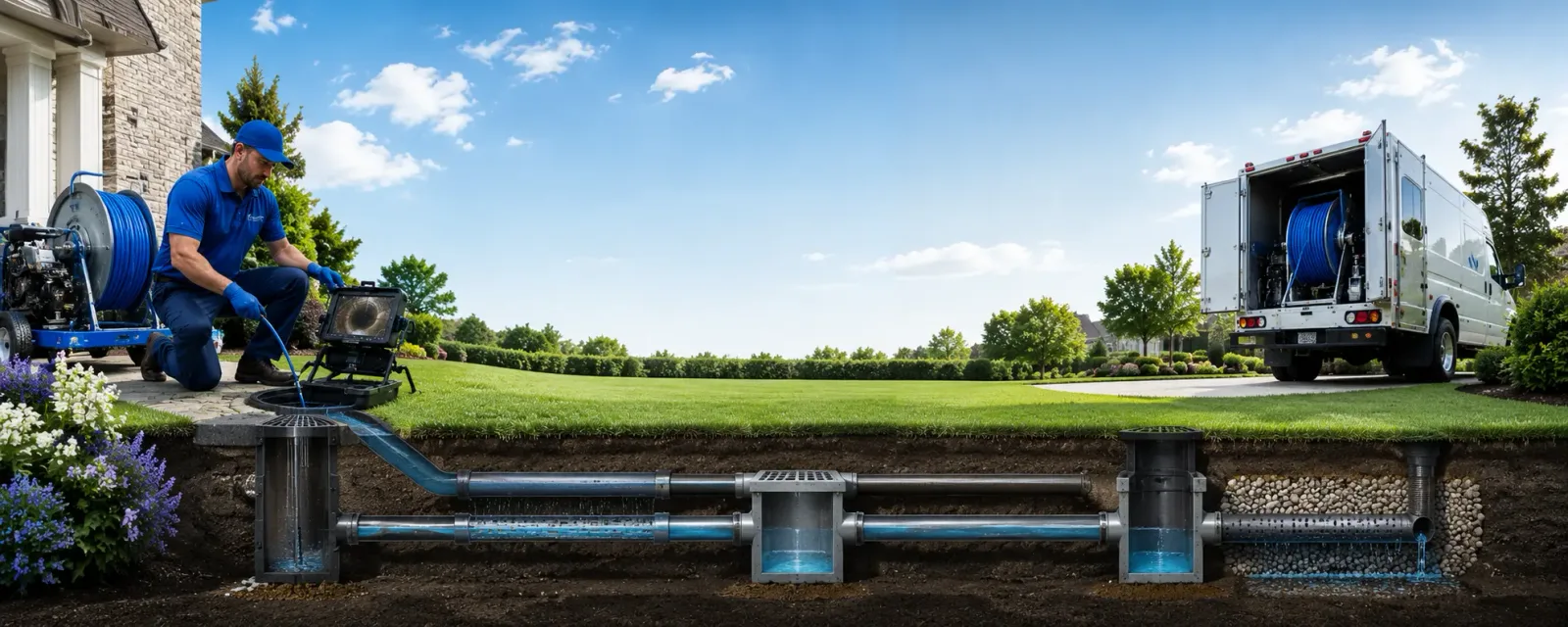 Outdoor drain cleaning information for Evans Mills, NY